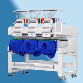 Auzen 3 Heads Embroidery Machine Machine Small Embroidery Tshirt Embroidery Machine